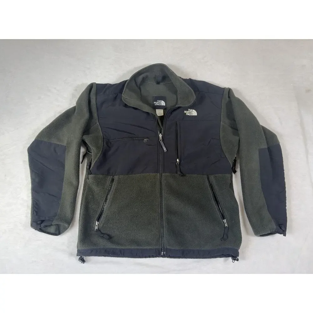 The North Face Denali Fleece Jacket Mens M Olive Green Black
